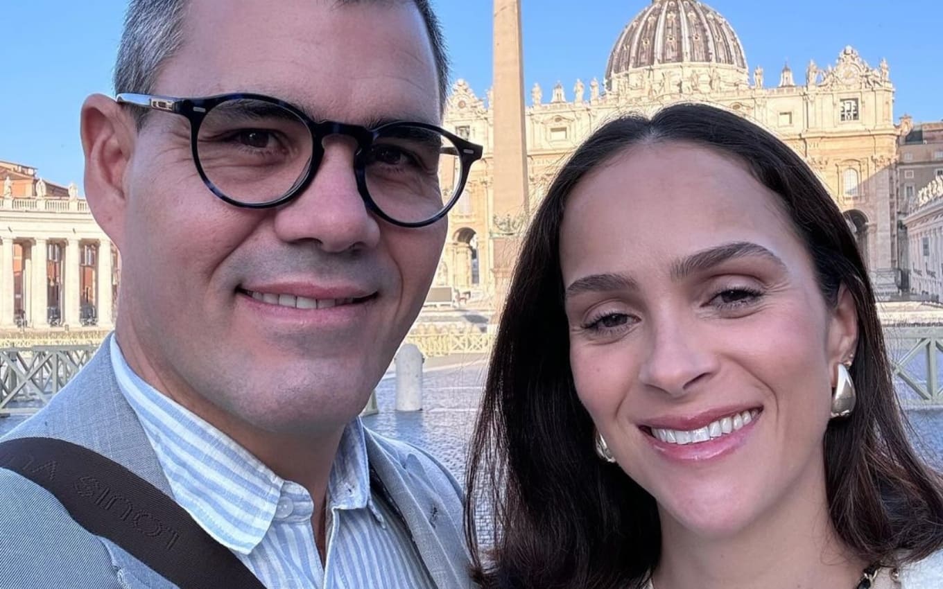 Juliano Cazarré e esposa recebem conselho do Papa Francisco sobre filha