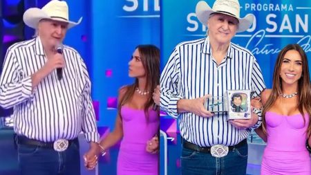 Sérgio Reis pega Patrícia Abravanel desprevenida e dá recado a Silvio Santos