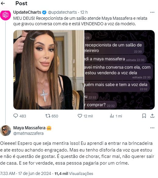 Post de Maya Massafera