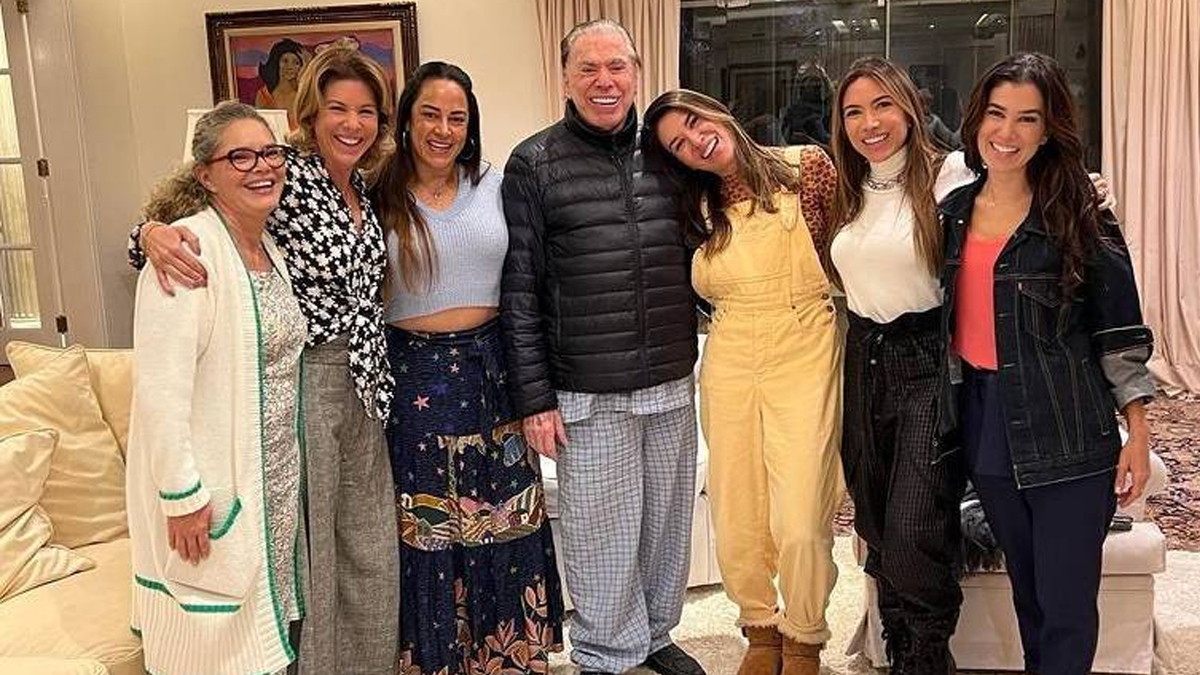 Silvio Santos e filhas