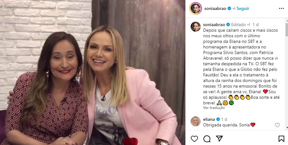 Post de Sonia Abrão
