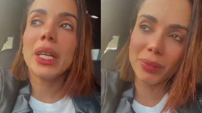 Anitta se emociona com surpresa