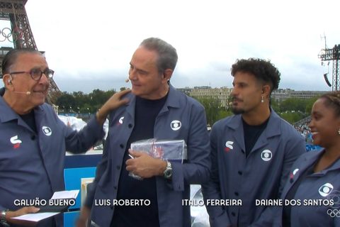 Globo vira alvo de críticas na abertura das Olimpíadas com Luis Roberto e Galvão Bueno
