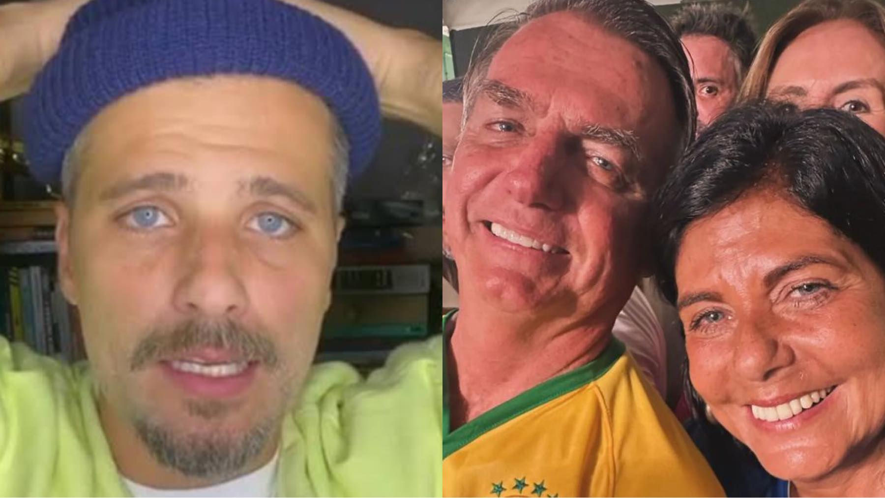 Bruno Gagliasso, Lúcia Gagliasso e Jair Bolsonaro