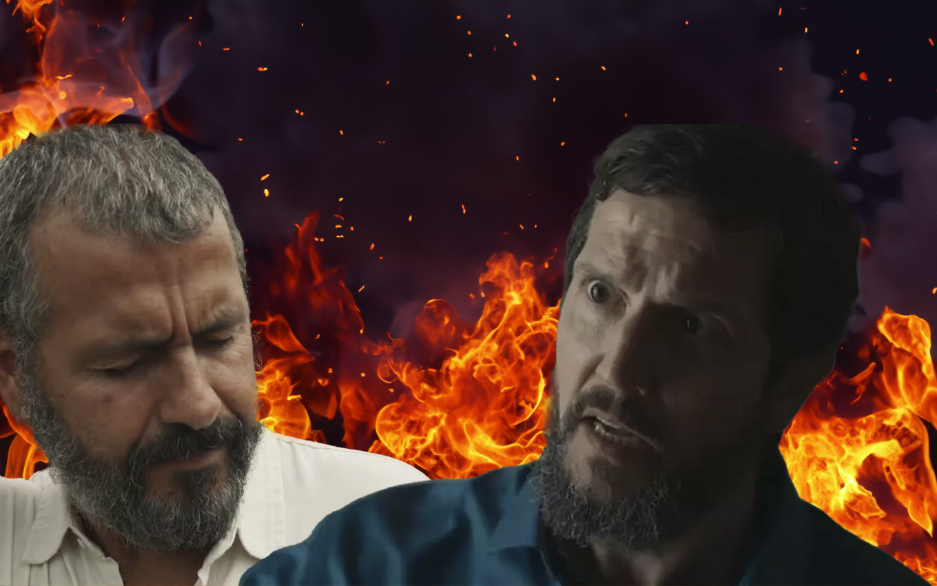 Egídio (Vladimir Brichta) e José Inocêncio (Marcos Palmeira) em Renascer