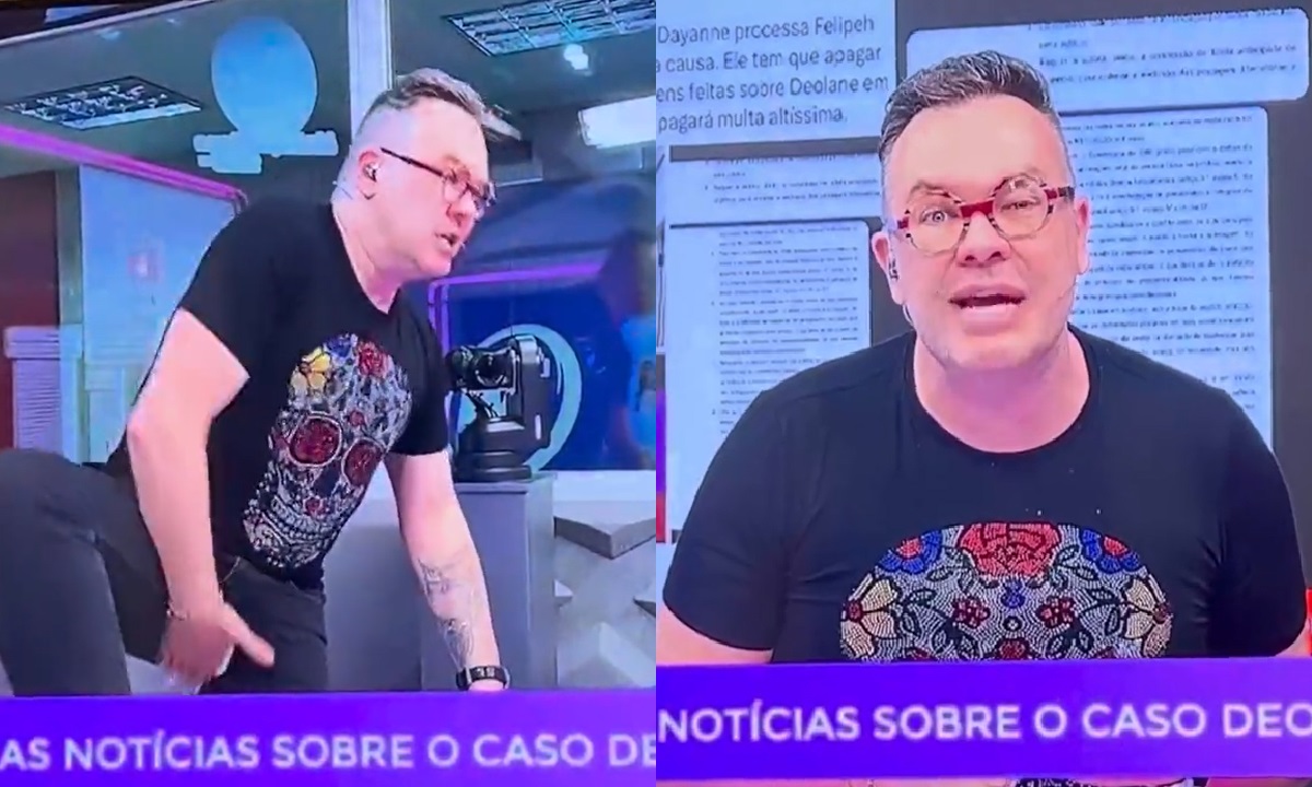 VÍDEO: Felipeh Campos passa notificação de irmã de Deolane naquele lugar e dispara: “Essa b*sta!”