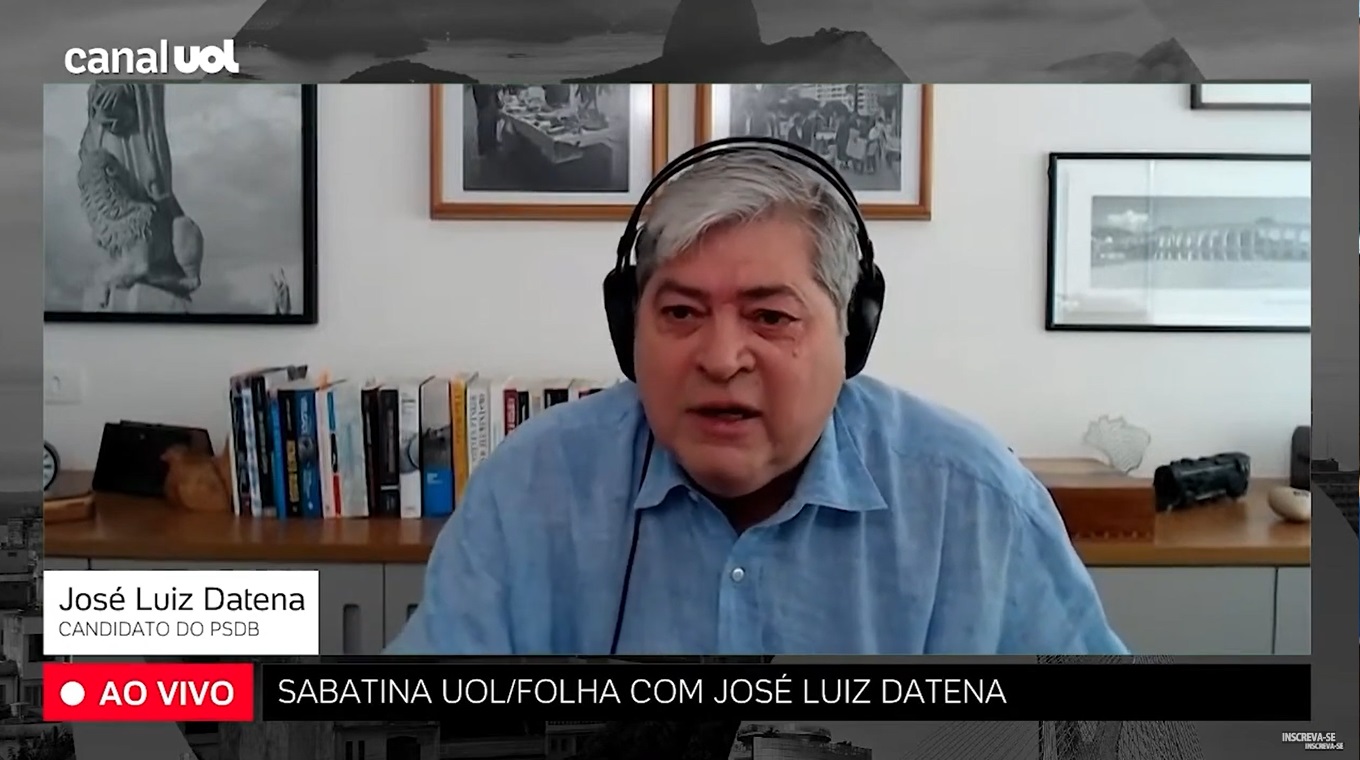 Atrás de rivais em SP, Datena chora e dá declaração forte sobre futuro na política