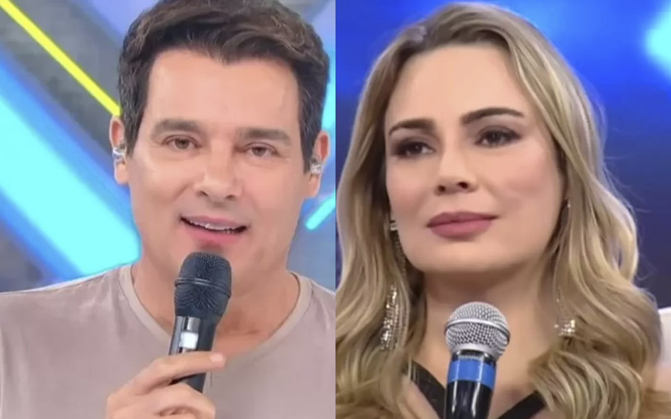 Celso Portiolli e Rachel Sheherazade