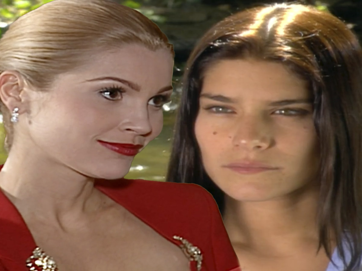 Cristina (Flávia Alessandra) e Serena (Priscila Fantin) em Alma Gêmea