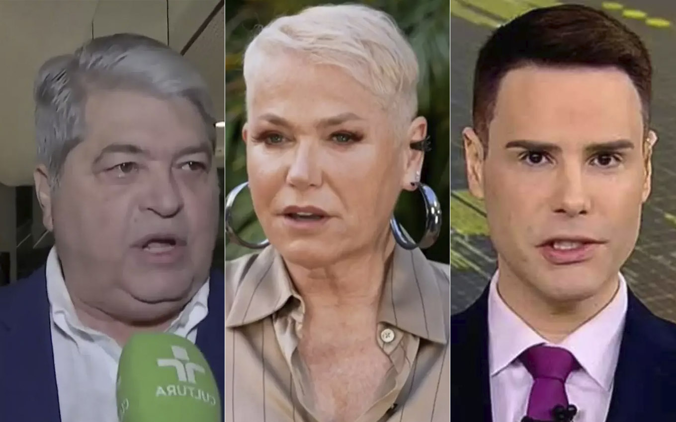 José Luiz Datena, Xuxa Meneghel e Luiz Bacci