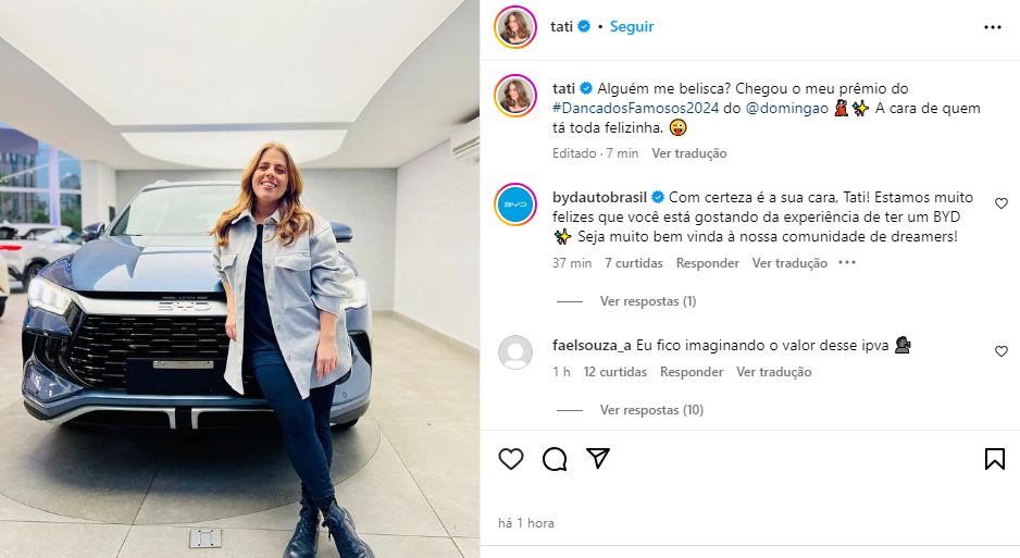 Post de Tati Machado