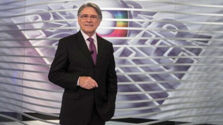 Sérgio Chapelin reaparece na TV após anos e surge irreconhecível; veja foto