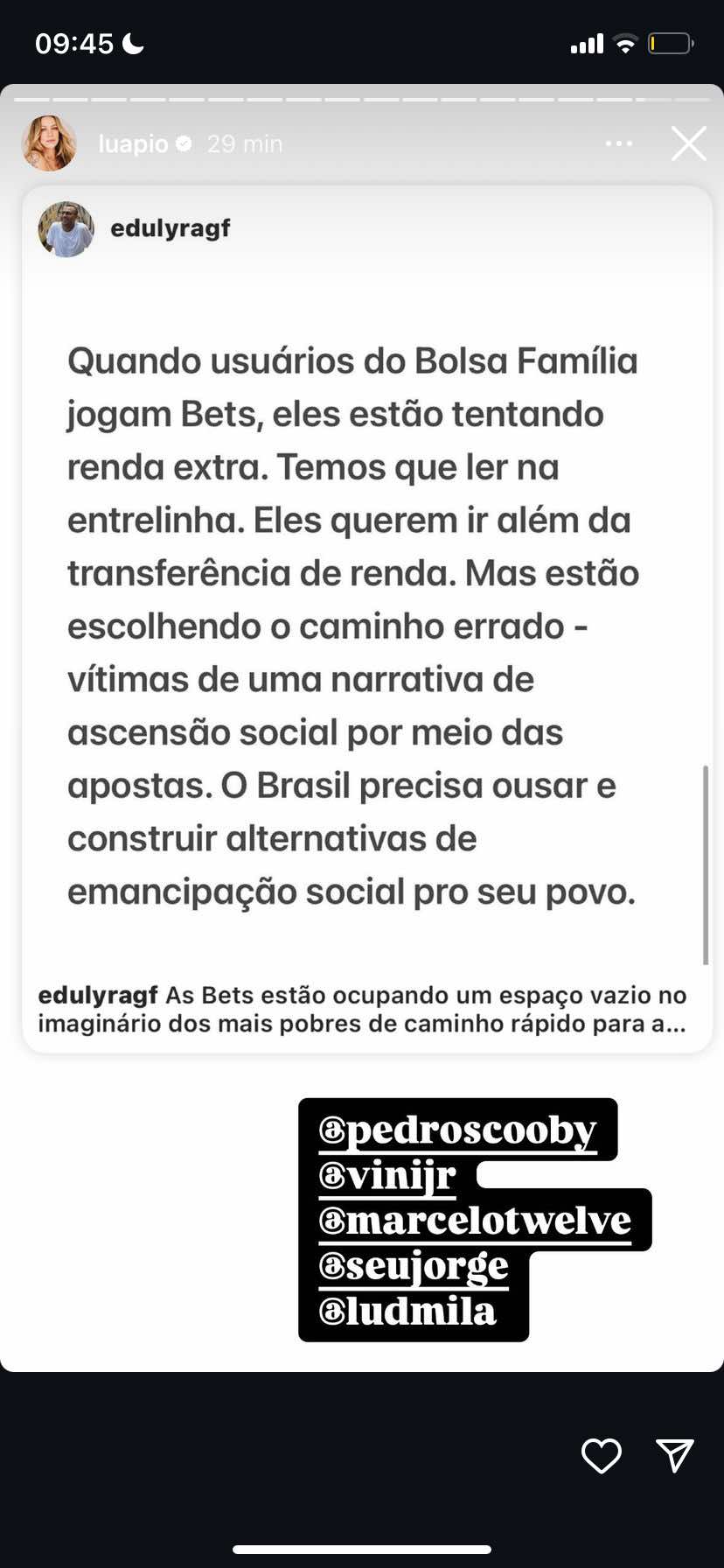 Post de Luana Piovani