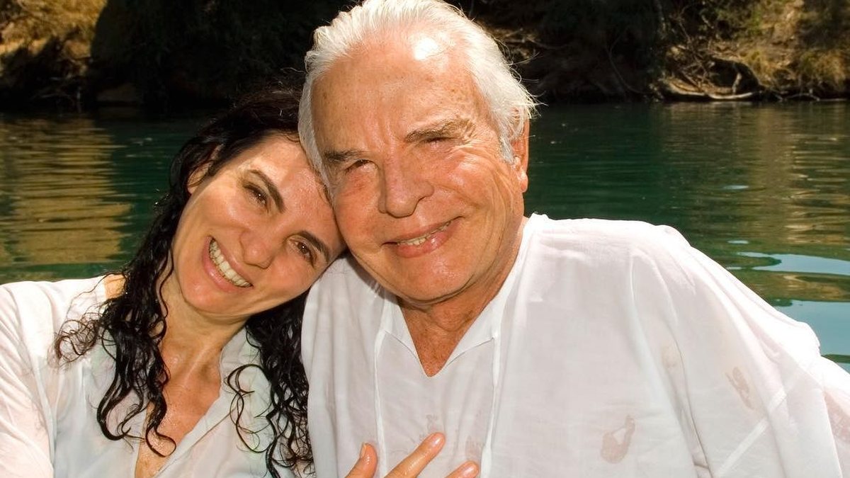 Fátima Sampaio e Cid Moreira