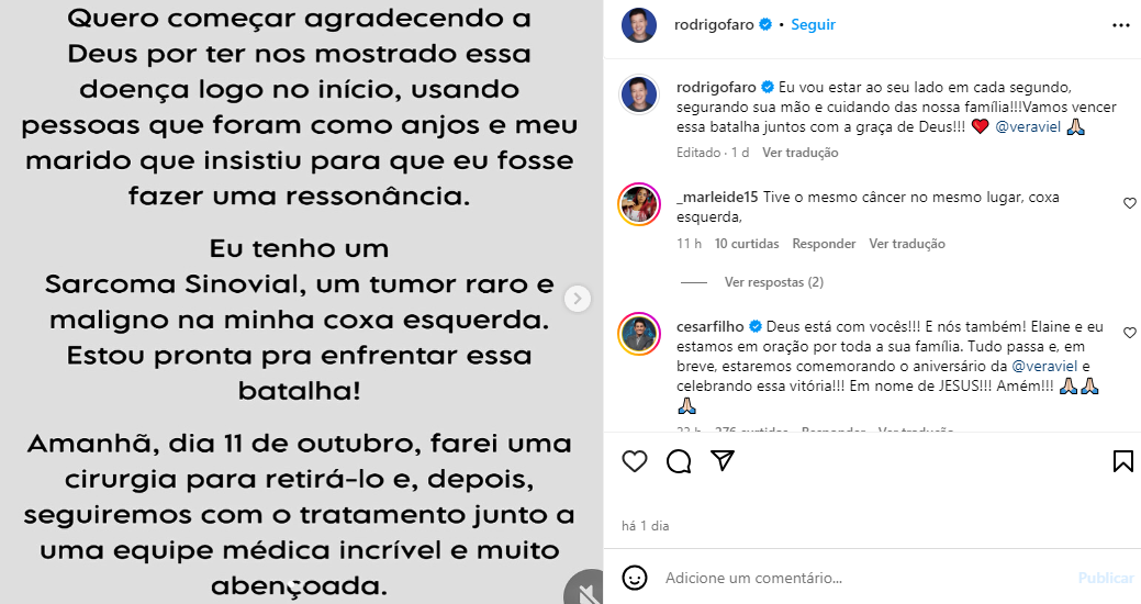 Post de Rodrigo Faro