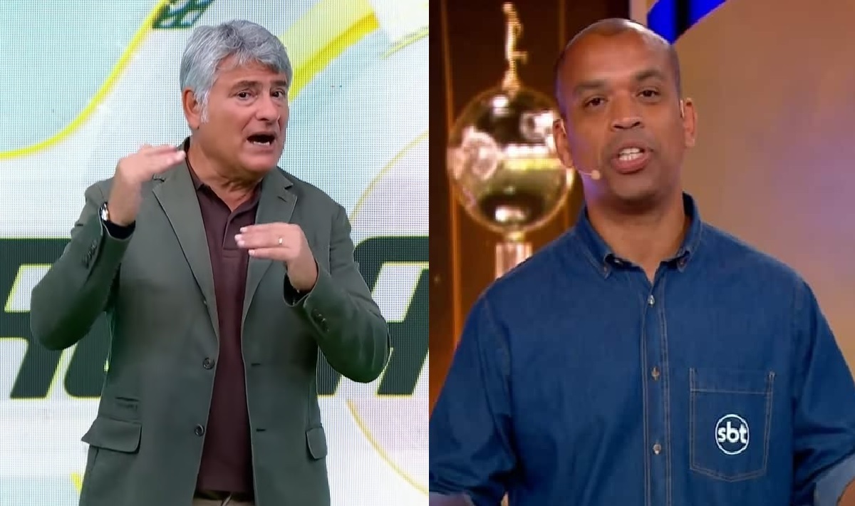 Cleber Machado e Luiz Alano no SBT