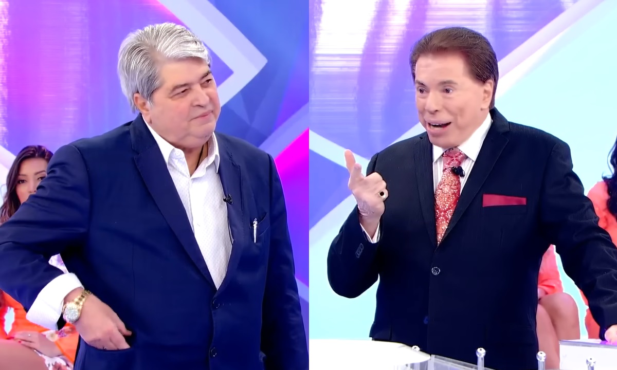 Datena e Silvio Santos