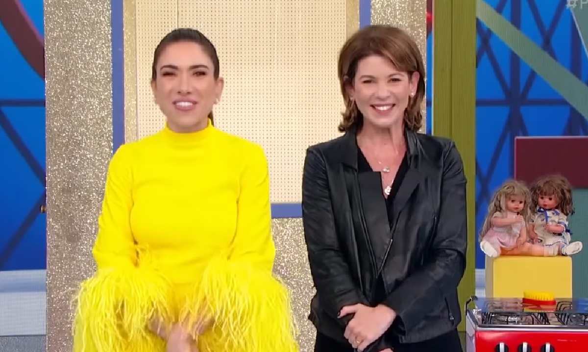 Patricia Abravanel e Daniela Beyruti no SBT