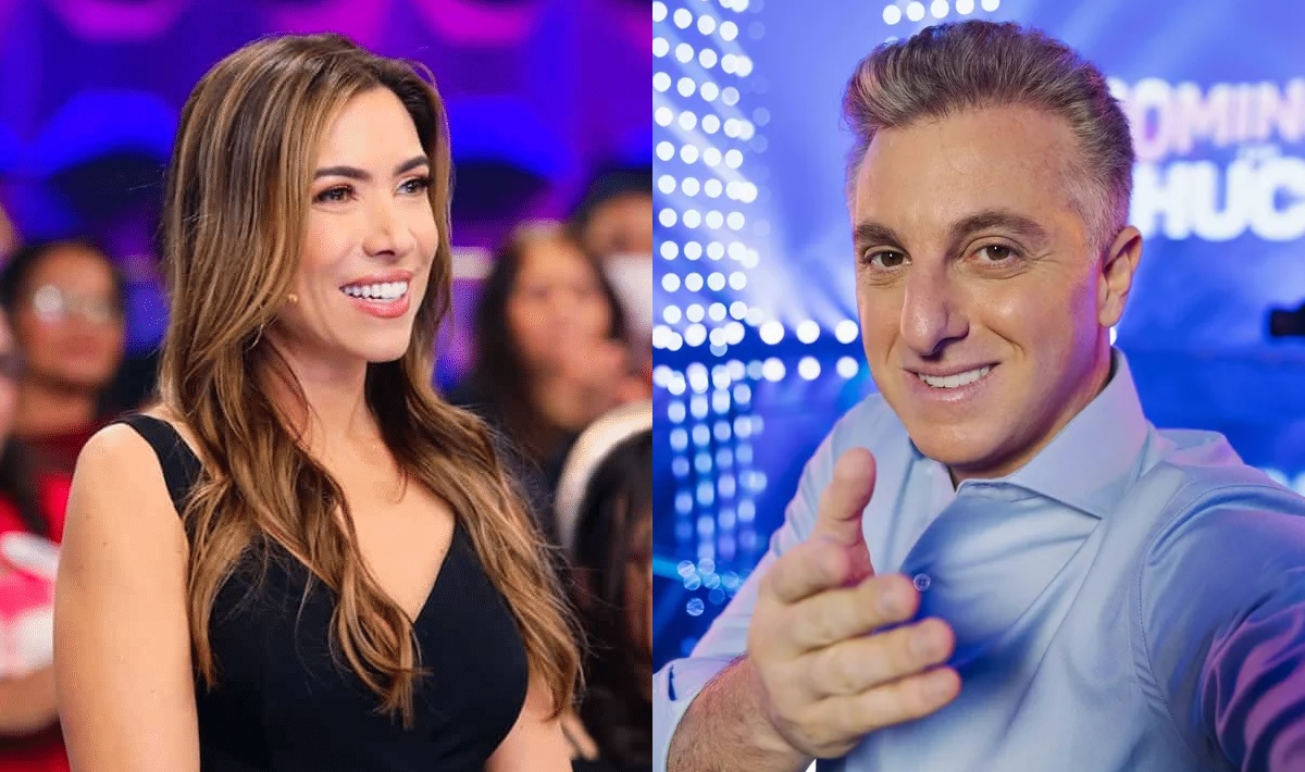 Patricia Abravanel e Luciano Huck juntos na Globo