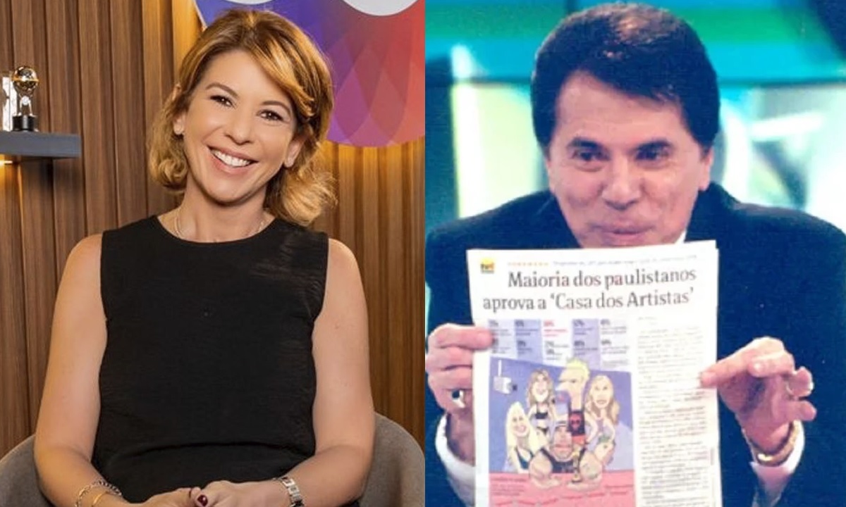 Daniela Beyruti e Silvio Santos