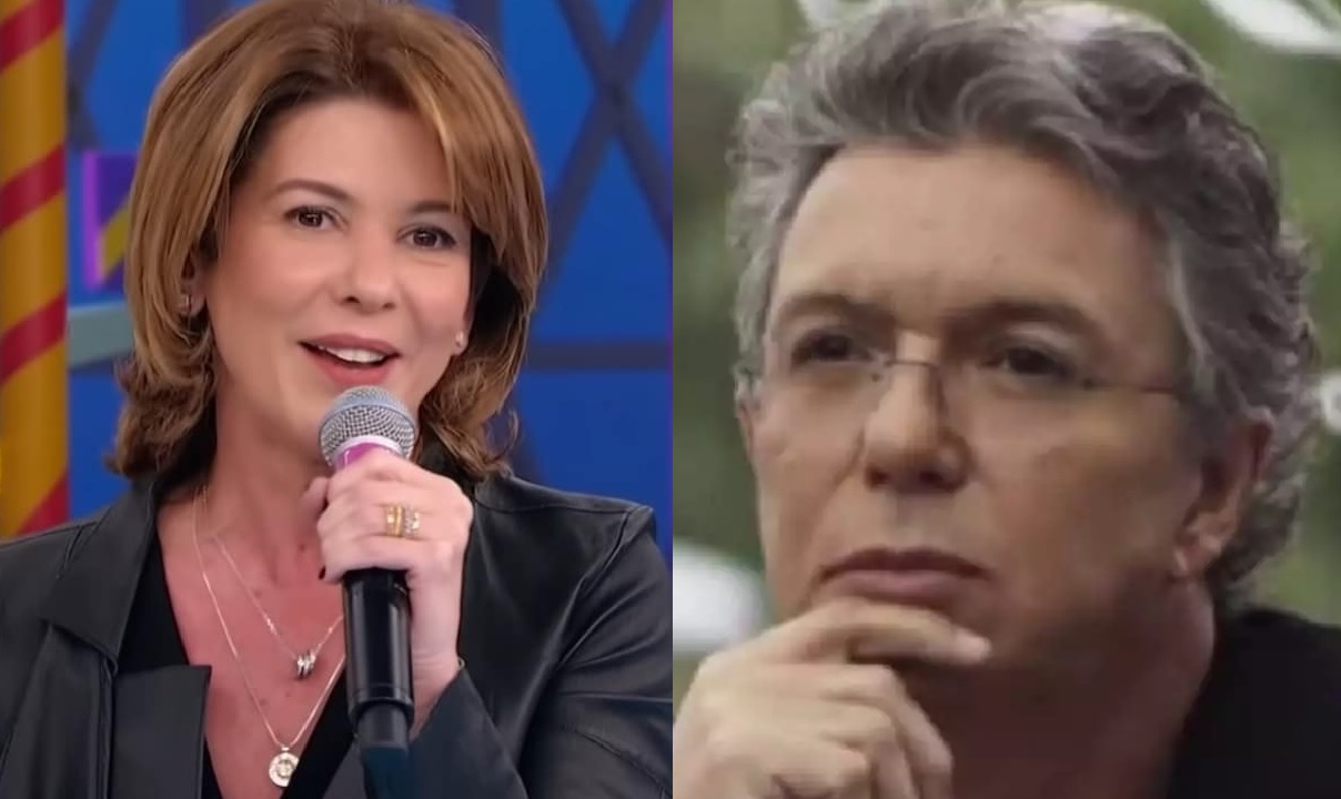Daniela Beyruti e Boninho no SBT