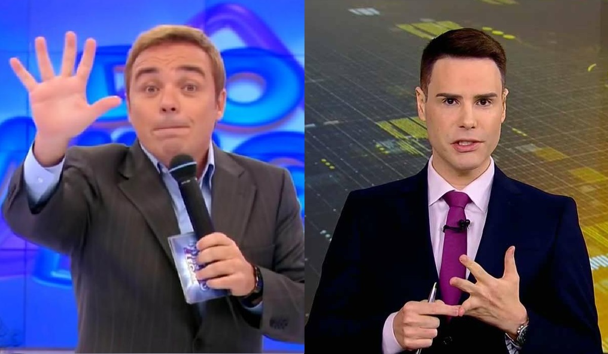 Gugu Liberato e Luiz Bacci no SBT