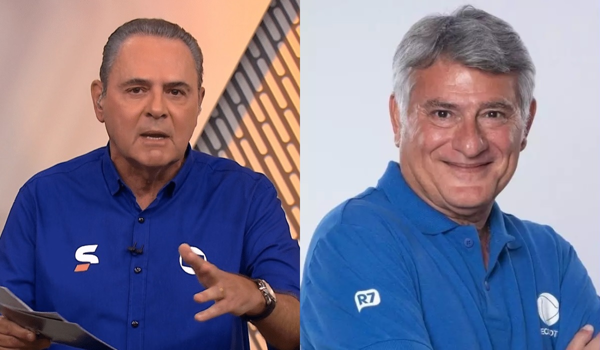 Luis Roberto e Cleber Machado