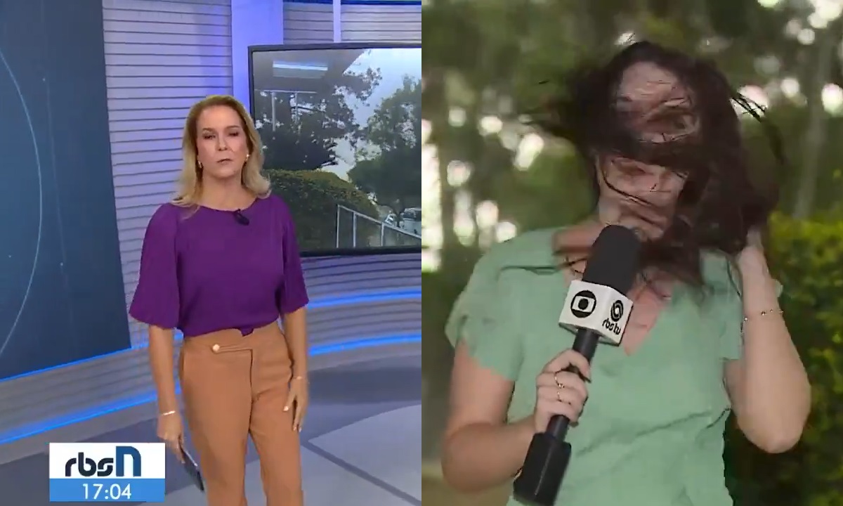 Globo exibe momento de desespero de repórter