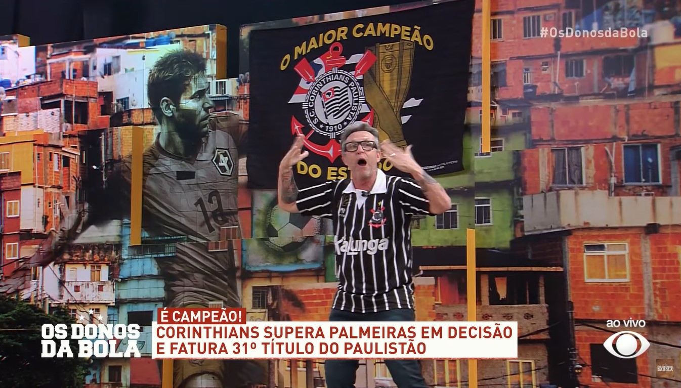 Craque Neto enlouquece com vitória do Corinthians
