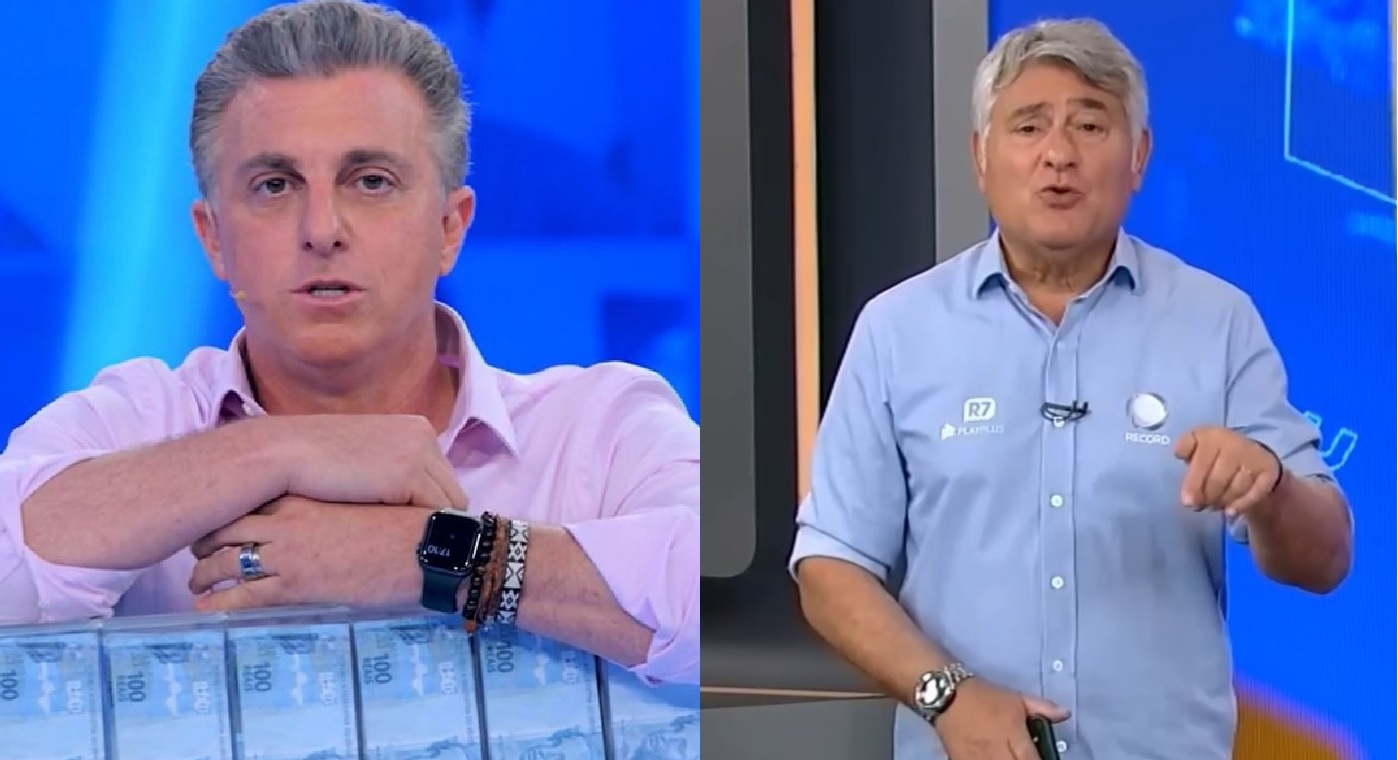 Luciano Huck e Cleber Machado