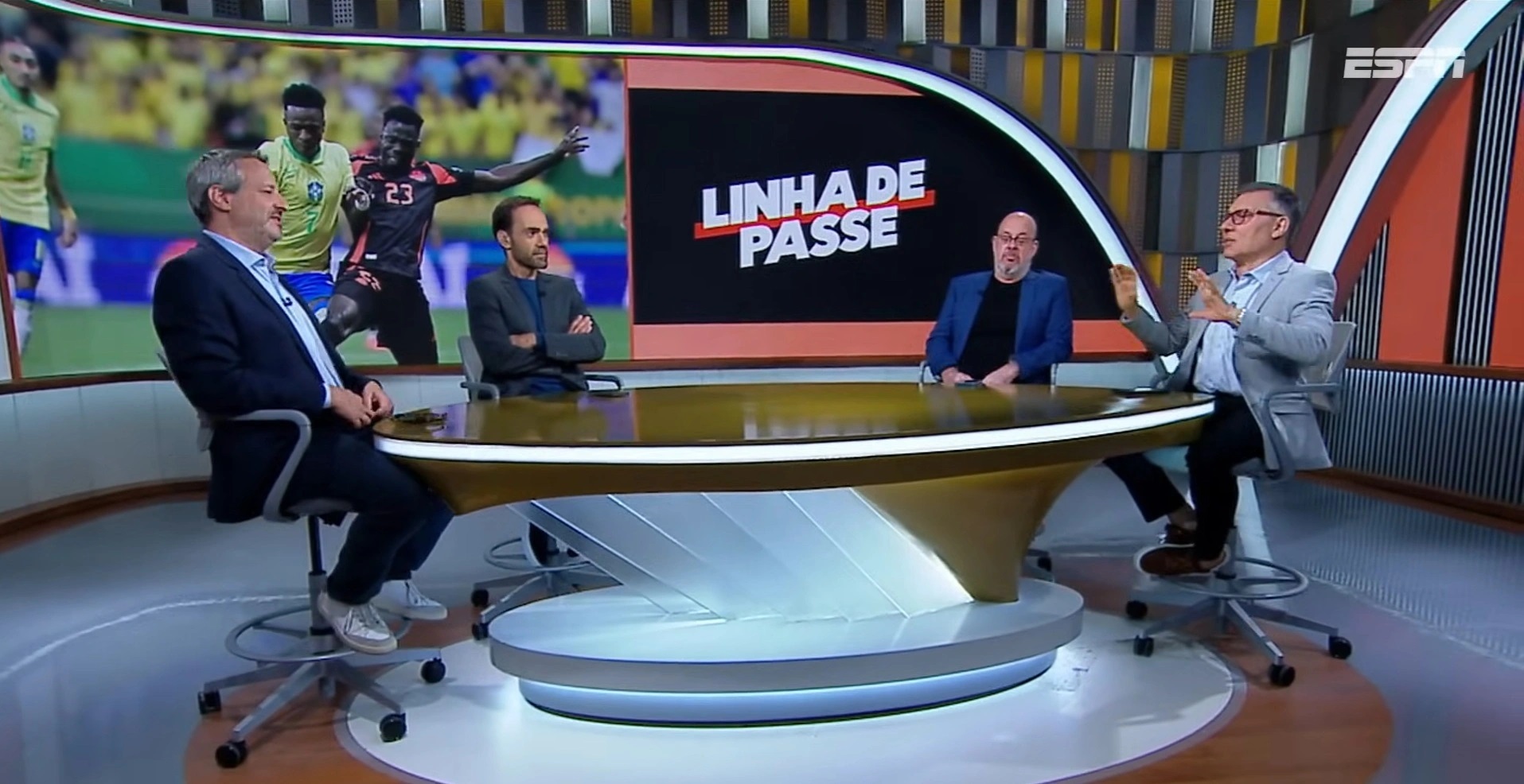 Linha de Passe tem confusão ao vivo na ESPN