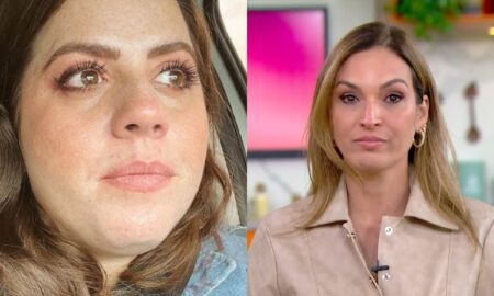 Na Globo, Talitha Morete chora ao mandar recado a Tati Machado
