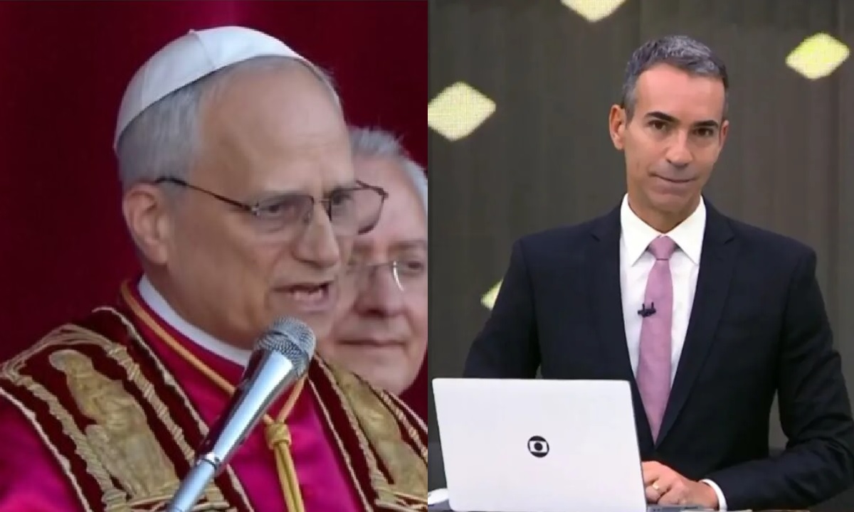 Papa Leão XIV e Cesar Tralli