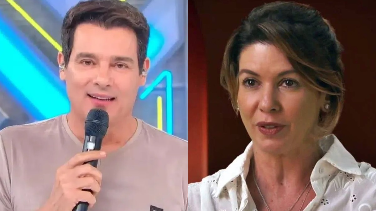 Celso Portiolli e Daniela Beyruti no SBT