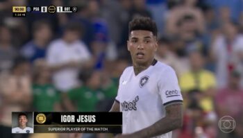 Vitória do Botafogo no Mundial de Clubes faz Globo decolar no fim de noite: Ibope da TV
