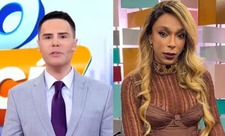 Ao vivo no SBT, Luiz Bacci coloca Erika Hilton na mira após Parada LGBT+ 2025