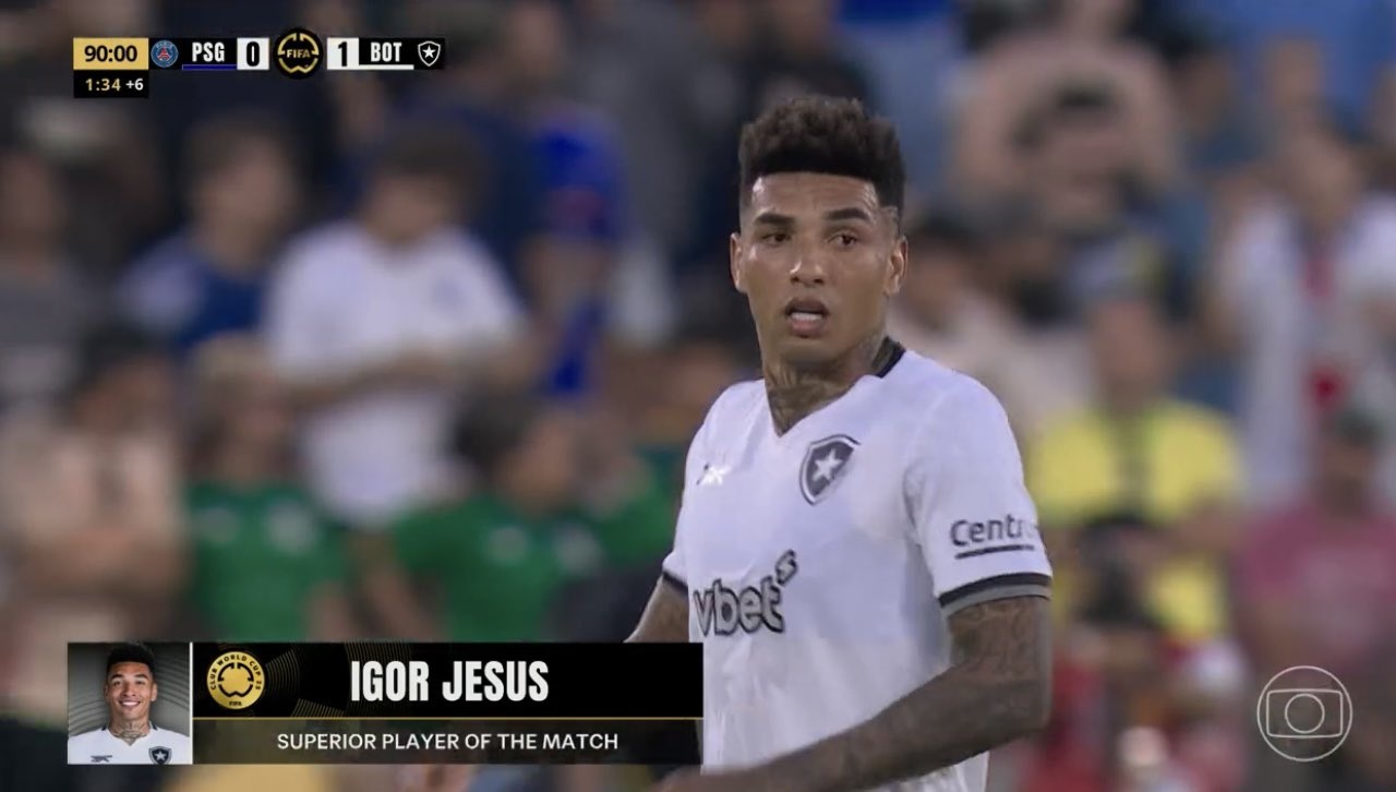 Igor Jesus na Globo