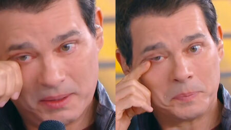 Celso Portiolli paralisa o Domingo Legal, chora e expõe conexão espiritual