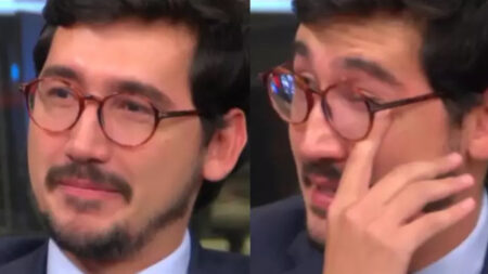 Apresentador não segura o choro ao se despedir na GloboNews e ganha reação de Bonner