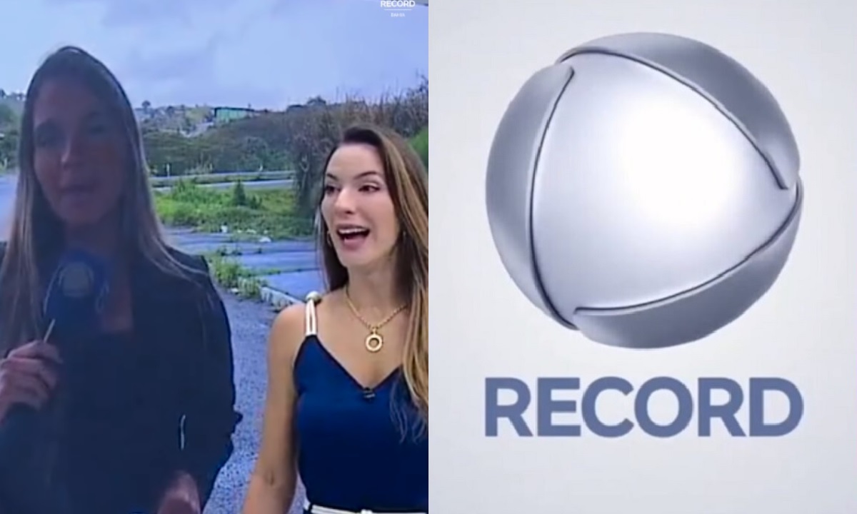 Repórter da Record em trabalho de parto