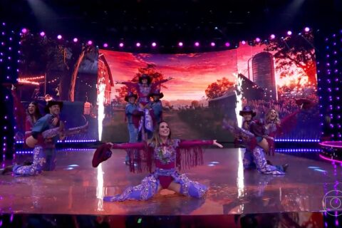 Grupo D na Dança dos Famoso