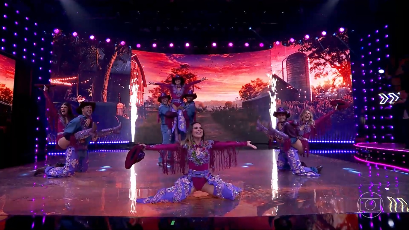 Grupo D na Dança dos Famoso