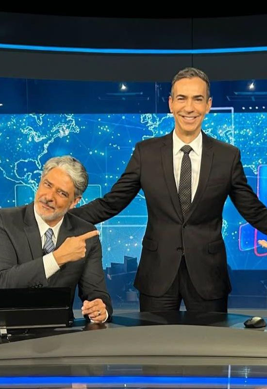 William Bonner no Jornal Nacional (Imagem: Reprodução / Globo)