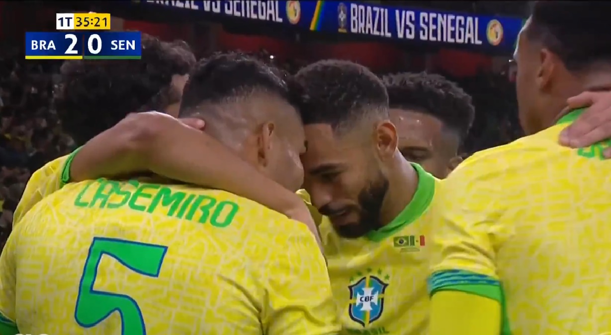 Brasil x Senegal na Globo