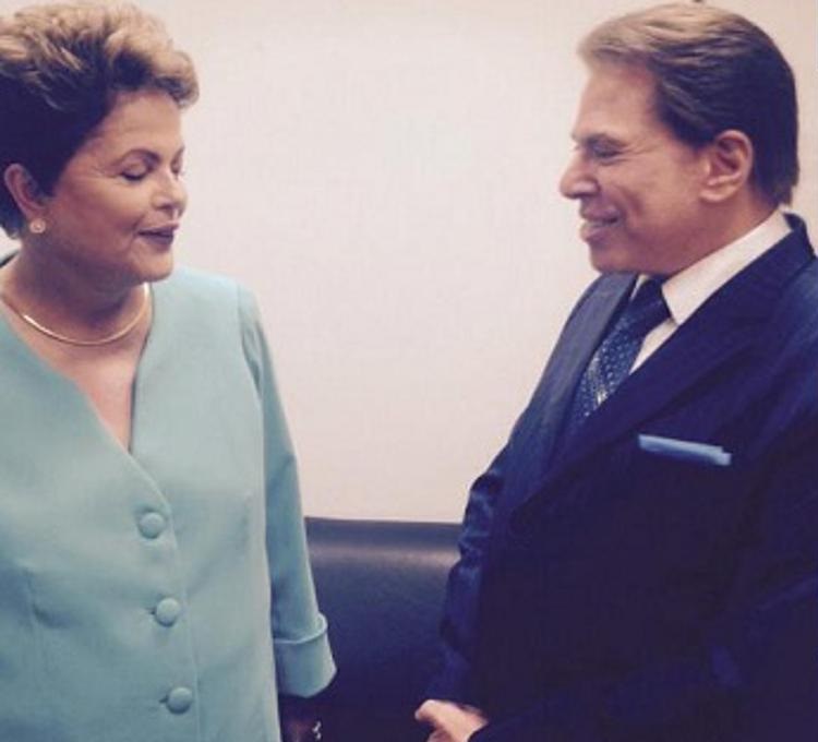 Dilma Rousseff e Silvio Santos