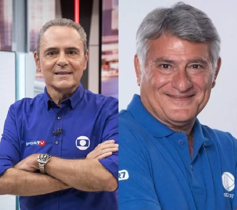 Luis Roberto e Cleber Machado