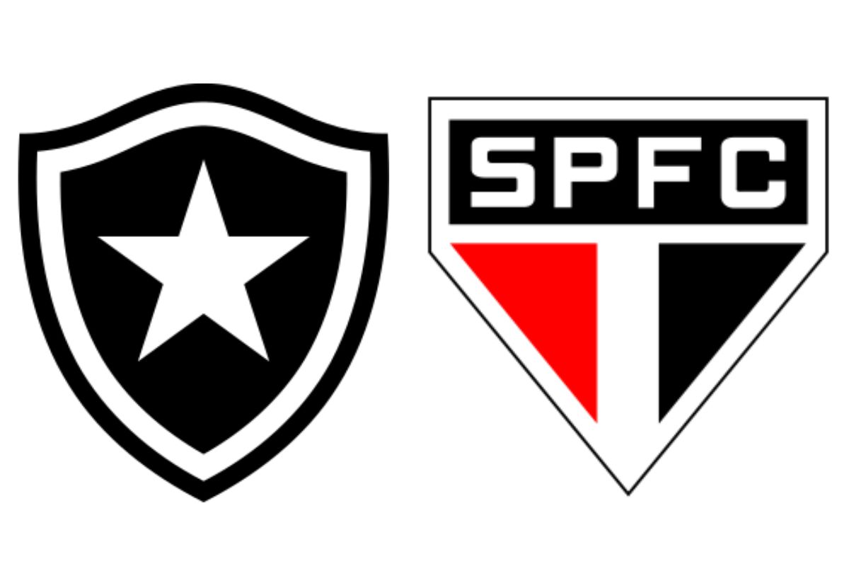 Escudos do Botafogo x São Paulo