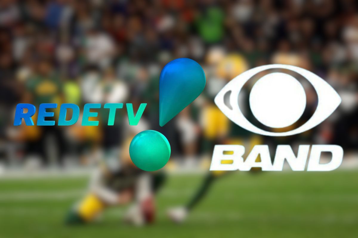 Logo da RedeTV! ao lado da Band