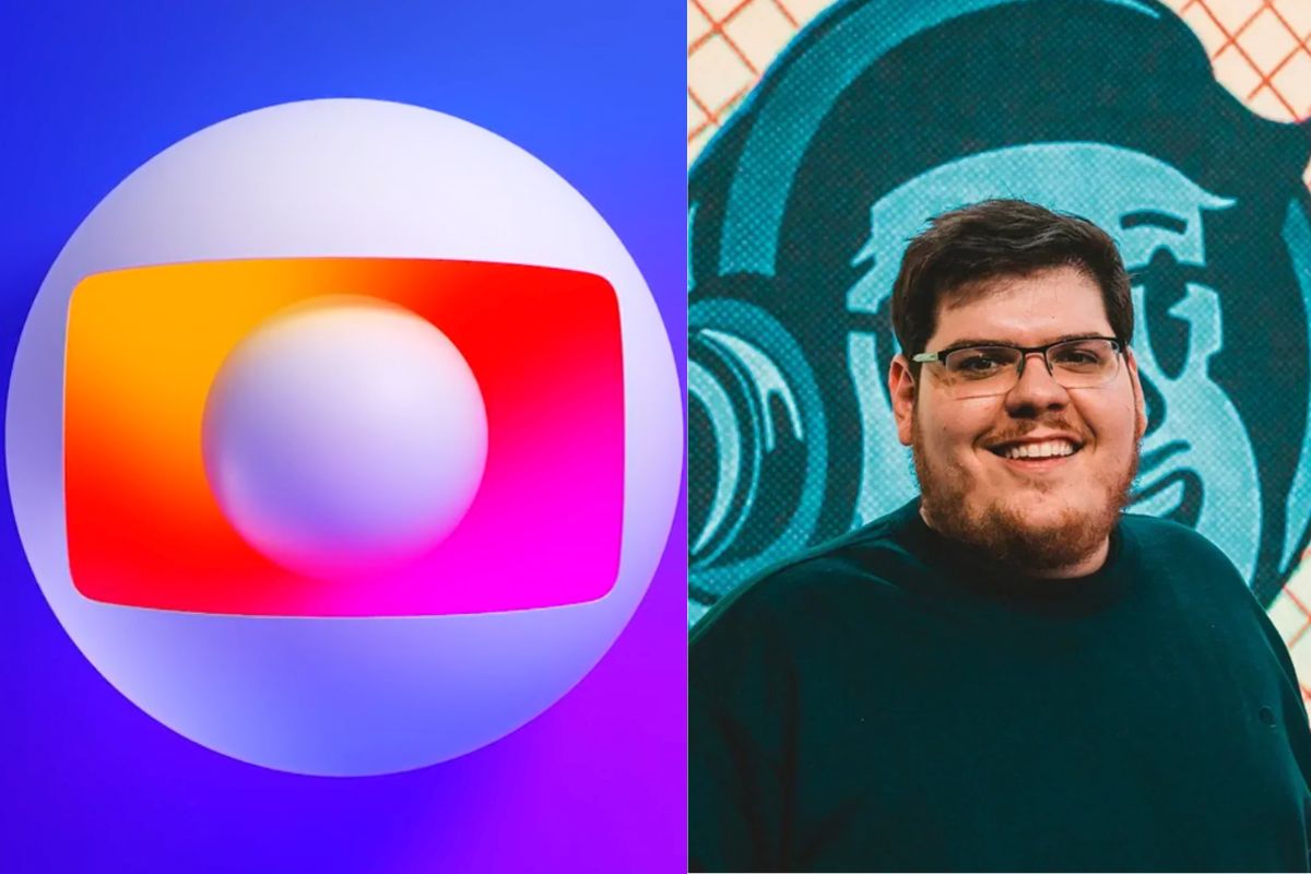 Globo ao lado esquerdo, Casemiro ao lado direito