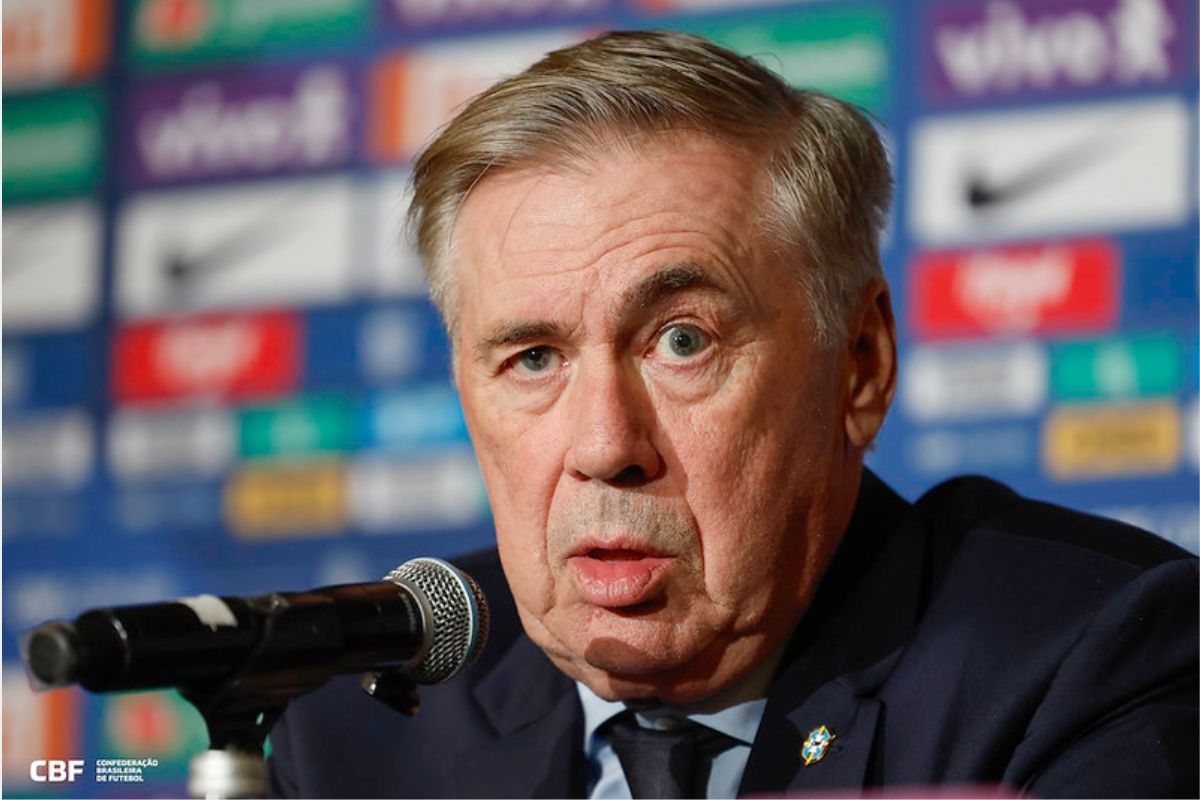 Carlo Ancelotti antes do Brasil x França fala para a imprensa